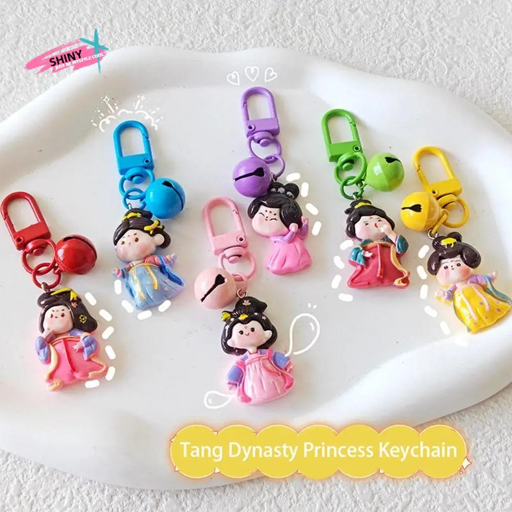 Bell Cartoon Keychain Chinese Style Bag Pendant Tang Dynasty Princess Key Chains Hanging Chain Ancient Style Hanfu Girl Pendant
Bell Cartoon Keychain Chinese Style Bag Pendant Tang Dynasty Princess Key Chains Hanging Chain Ancient Style Hanfu Girl Pendant