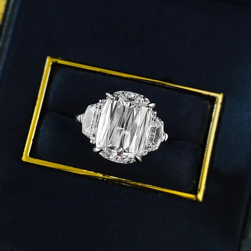 Valuable Lab Moissanite Diamond Ring 100% Real 925 Sterling Silver Party Wedding Band Rings for Women Bridal Engagement Jewelry
Valuable Lab Moissanite Diamond Ring 100% Real 925 Sterling Silver Party Wedding Band Rings for Women Bridal Engagement Jewelry