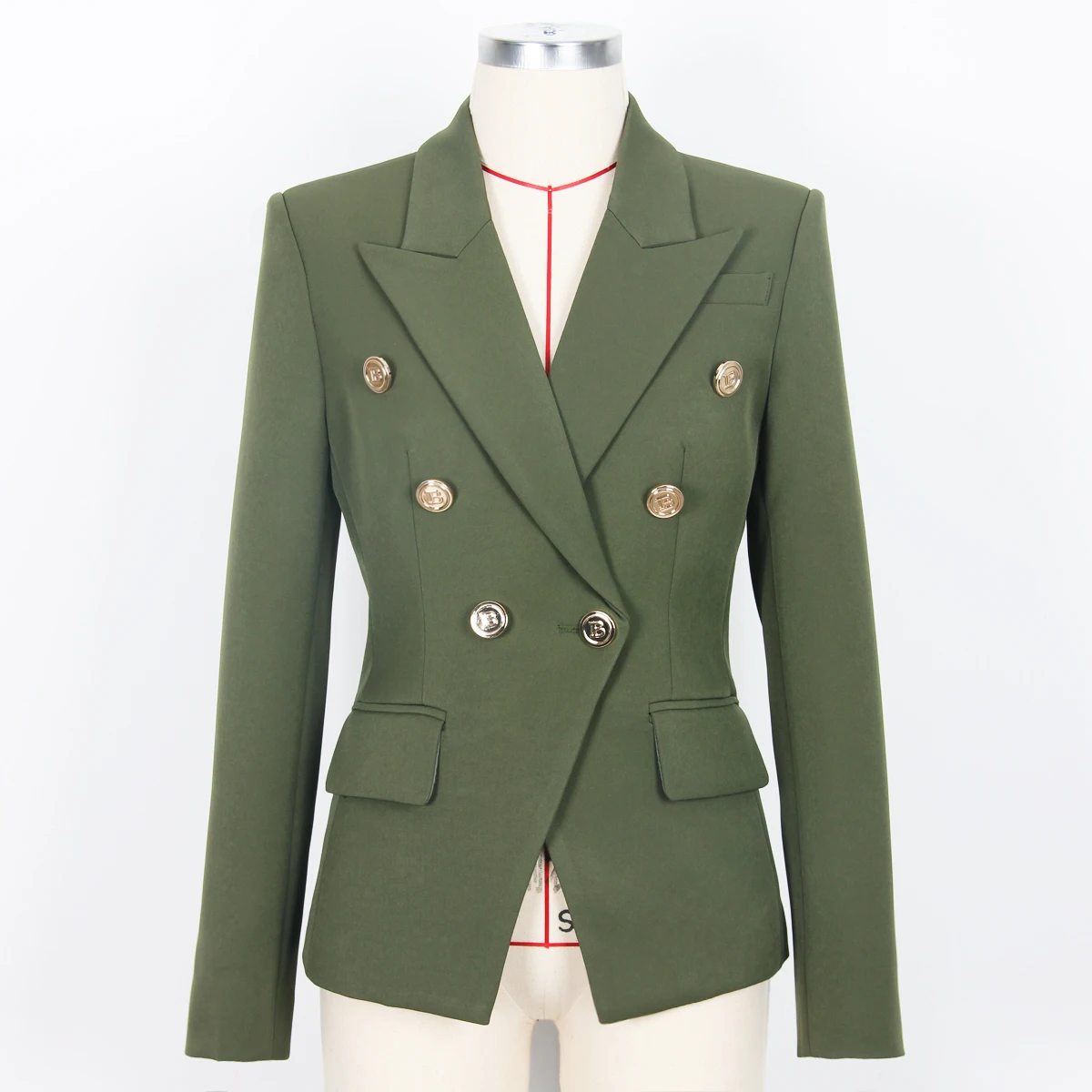 S-XL High Quality New Fashion Solid Color B Button Slim Long Sleeve Double Breasted Temperament Commuter Casual Women Blazer
S-XL High Quality New Fashion Solid Color B Button Slim Long Sleeve Double Breasted Temperament Commuter Casual Women Blazer