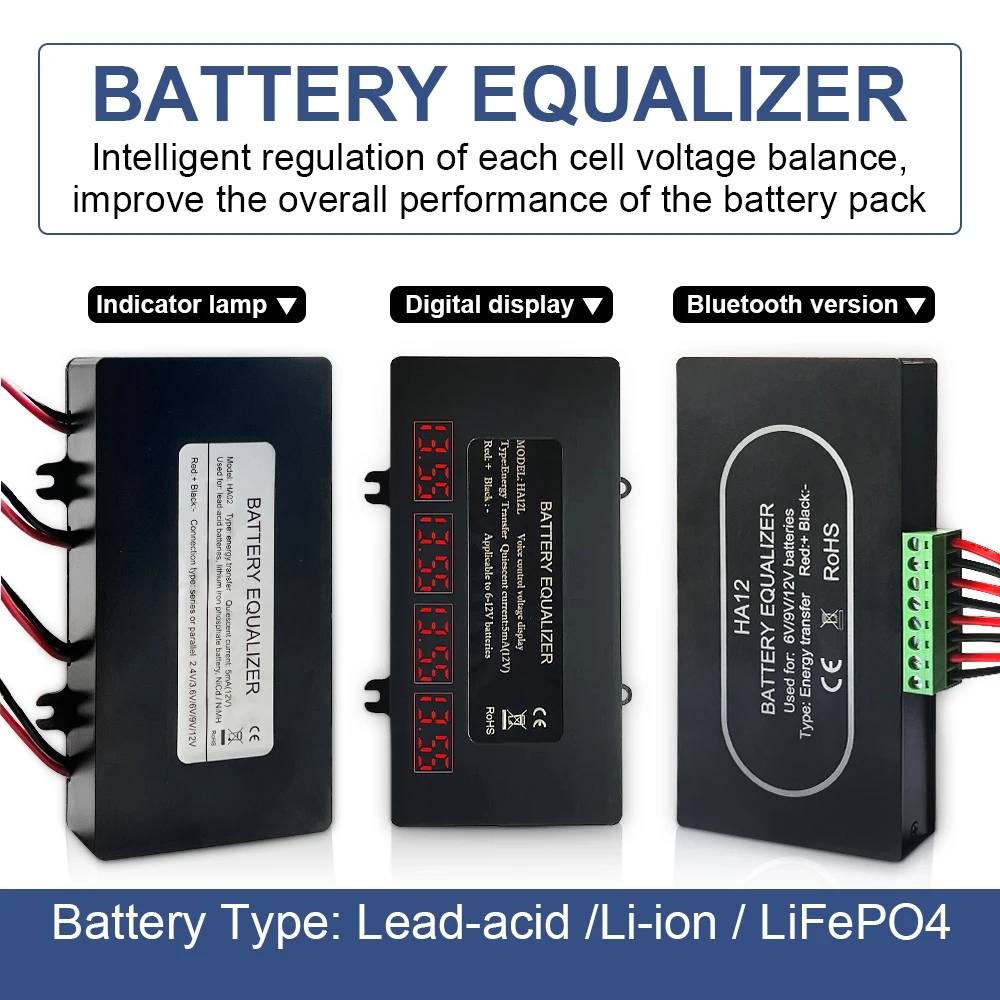 Battery Equalizer 24v 48v LiFePO4 Lead Acid Gel Battery Equalize HA11L HA12L Digital Display Balancer Voltage Balancer of Solar
Battery Equalizer 24v 48v LiFePO4 Lead Acid Gel Battery Equalize HA11L HA12L Digital Display Balancer Voltage Balancer of Solar