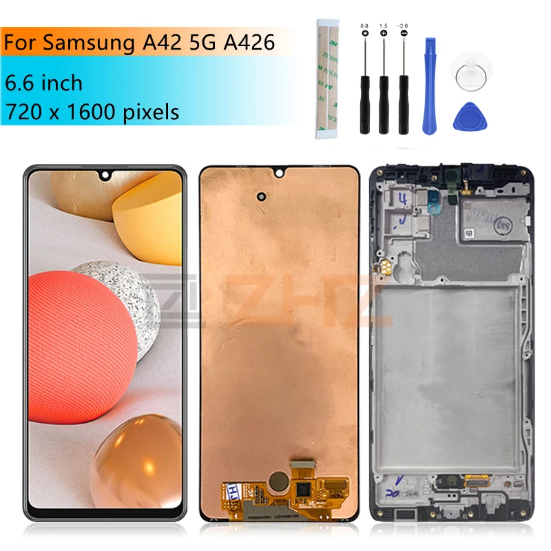 Для Samsung Galaxy A42 5G A426 ЖК-дисплей с сенсорным экраном дигитайзер в сборе с рамкой A426 ЖК-дисплей запасные части для ремонта 6,6"
Для Samsung Galaxy A42 5G A426 ЖК-дисплей с сенсорным экраном дигитайзер в сборе с рамкой A426 ЖК-дисплей запасные части для ремонта 6,6"