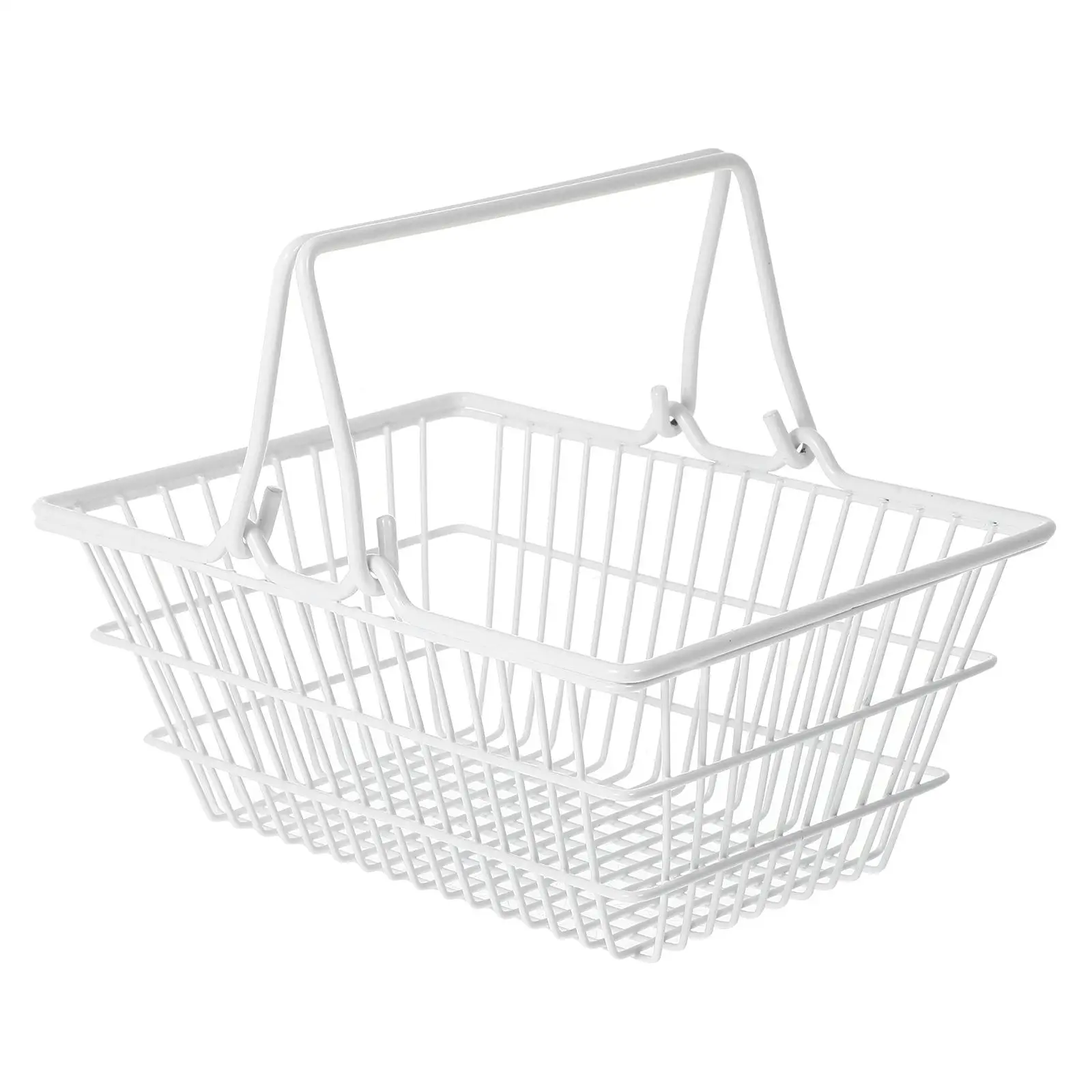 Shopping Basket Decorative Storage for Shelves Wire Baskets Woven Kitchen Handheld Bin
Shopping Basket Decorative Storage for Shelves Wire Baskets Woven Kitchen Handheld Bin