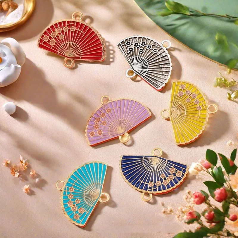 4Pcs Guochao Ancient Style Alloy Oil Drop Double Plum Blossom Fan Pendant DIY Bracelet Earring Hairpin Jewelry Accessories
4Pcs Guochao Ancient Style Alloy Oil Drop Double Plum Blossom Fan Pendant DIY Bracelet Earring Hairpin Jewelry Accessories
