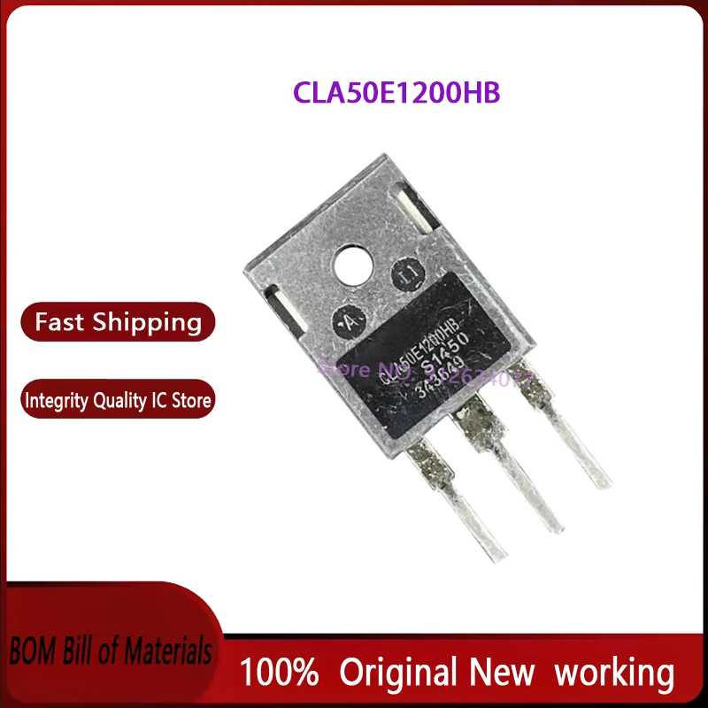 20pcs Neue original CLA50E1200HB 50E1200HB Thyristor SCR 50A 1200V ZU-247 in stock
20pcs Neue original CLA50E1200HB 50E1200HB Thyristor SCR 50A 1200V ZU-247 in stock