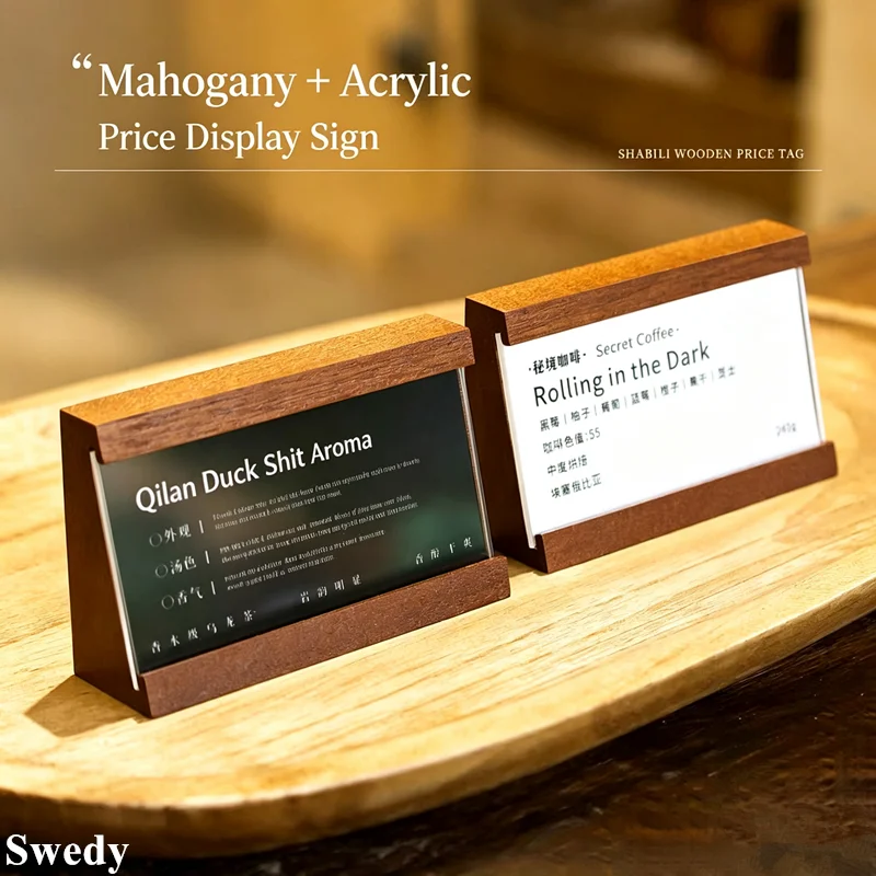 5 Pieces 70x40mm Wooden Acrylic Price Tag Stand Clear Label Holder Reusable Retail Display Jewelry Coffee Menu Price Holder
5 Pieces 70x40mm Wooden Acrylic Price Tag Stand Clear Label Holder Reusable Retail Display Jewelry Coffee Menu Price Holder