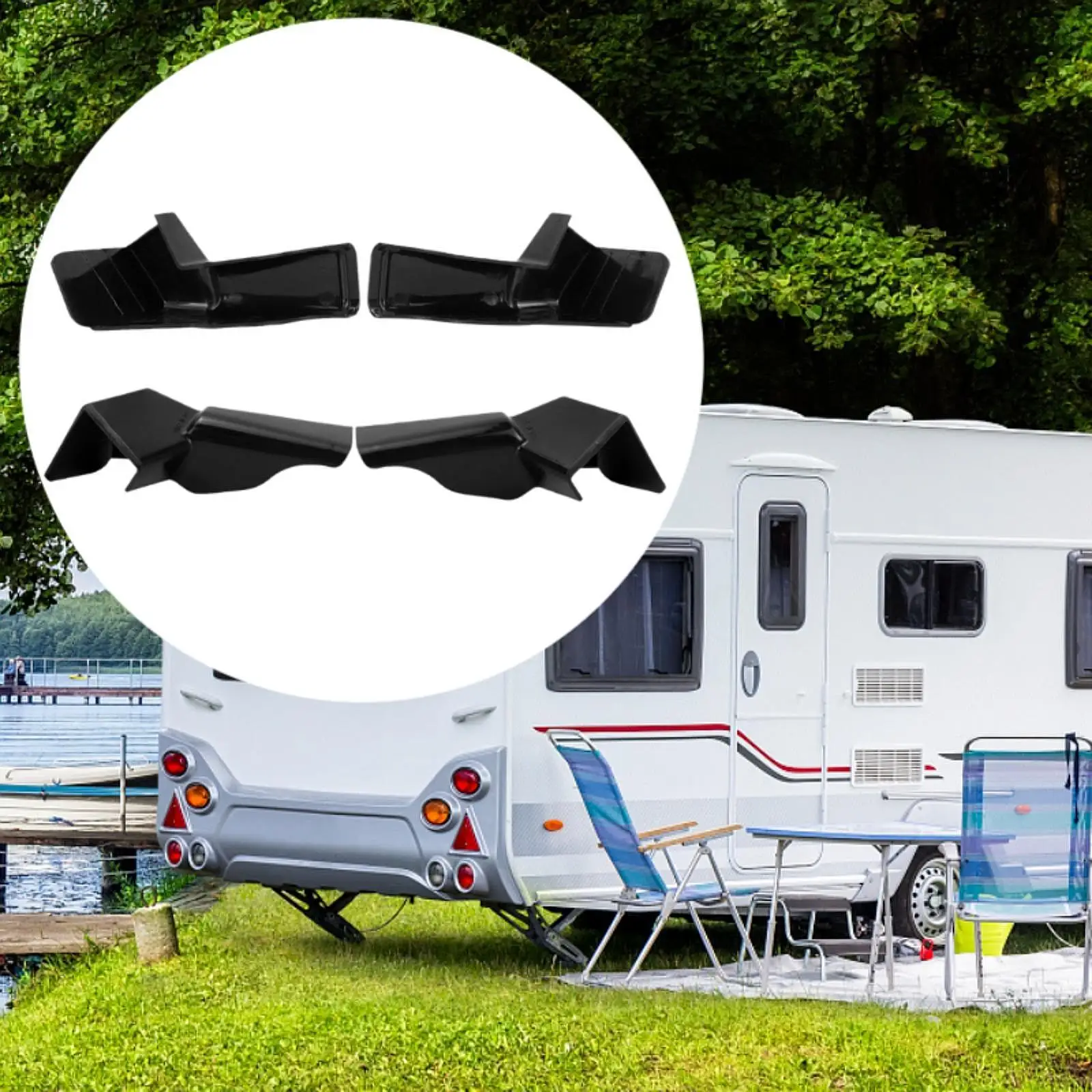 4 RV Gutter Outlets Left And Right with Built-in Extension for Trailers
4 RV Gutter Outlets Left And Right with Built-in Extension for Trailers