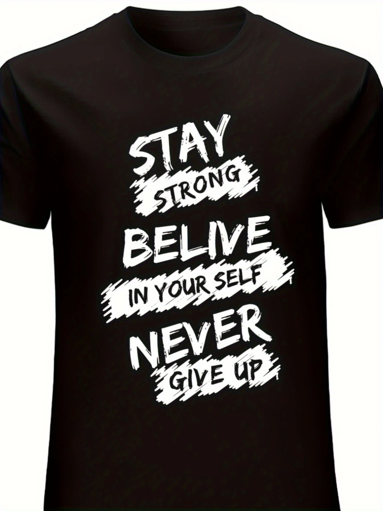 1pc Men'S Never Give Up Graphic T-Shirt, 100% Cotton Regular Fit Short Sleeve Round Neck Casual Top for Adults, All-Season
1pc Men'S Never Give Up Graphic T-Shirt, 100% Cotton Regular Fit Short Sleeve Round Neck Casual Top for Adults, All-Season