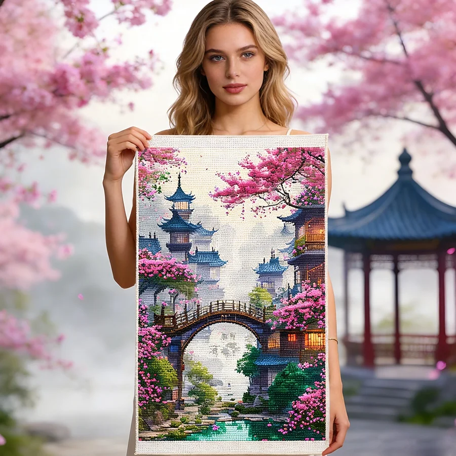 2026 New style DIY Printed Peach Wonderland cross-stitch bedroom landscape embroidery Cross Stitch Kits Embroidery Needlework
2026 New style DIY Printed Peach Wonderland cross-stitch bedroom landscape embroidery Cross Stitch Kits Embroidery Needlework
