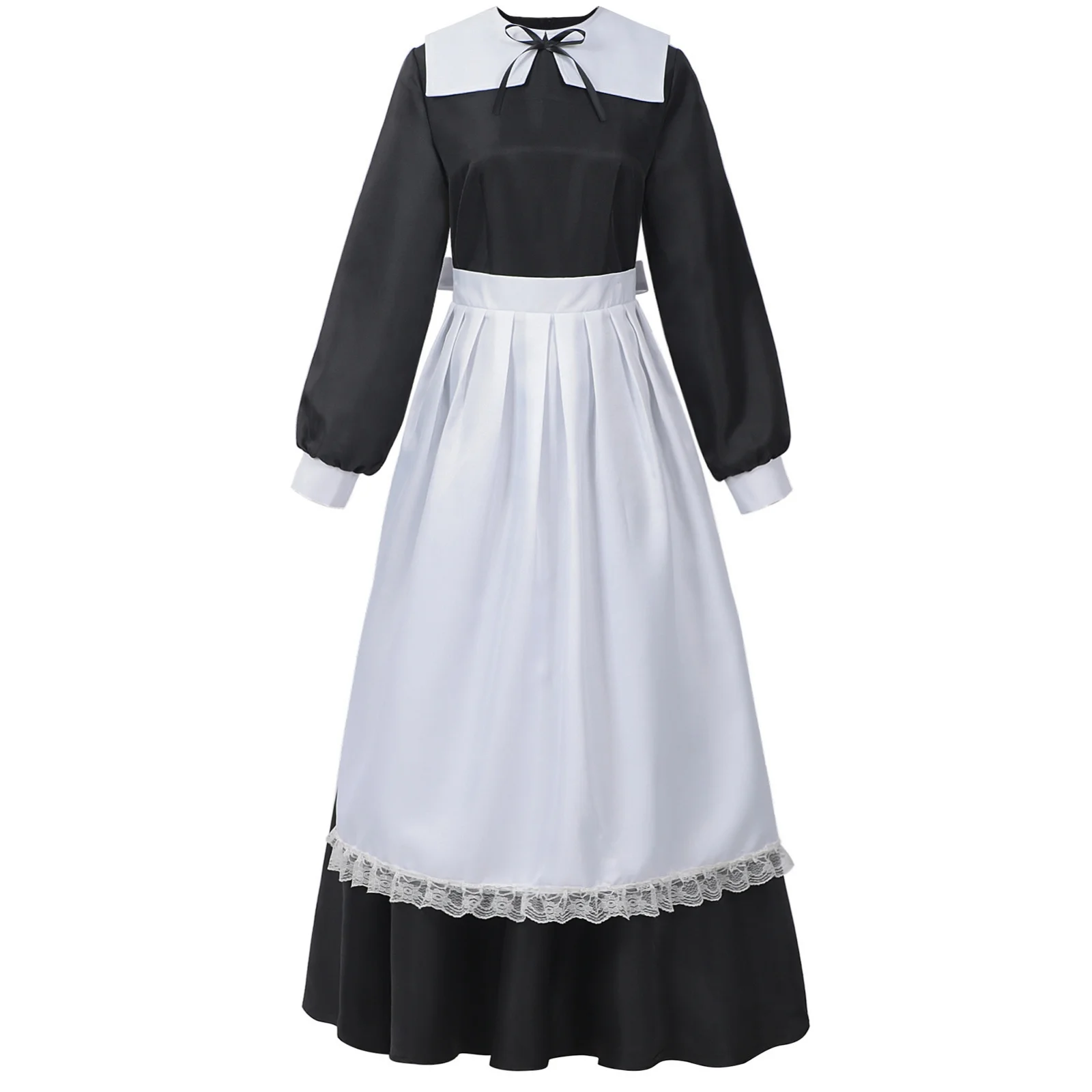 Women's Colonial Pilgrim Pioneer Maid Costume Dress with Apron Bonnet Hat Outfit Historical Victorian Servant Fancy Dress Outfit
Women's Colonial Pilgrim Pioneer Maid Costume Dress with Apron Bonnet Hat Outfit Historical Victorian Servant Fancy Dress Outfit