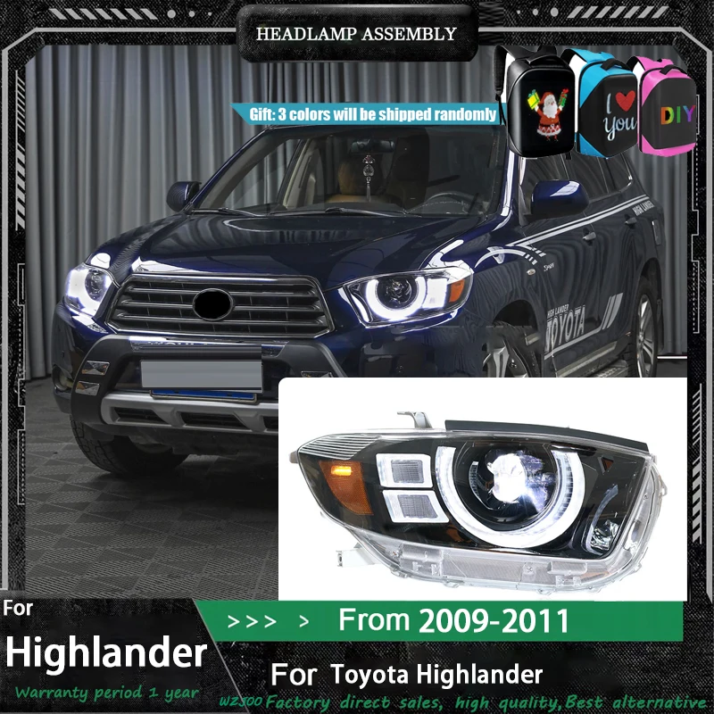LED Headlights For Toyota Highlander 2009 2010 2011 DRL Daytime Running Lights Head Lamp Turn Signal Light Car Accessories
LED Headlights For Toyota Highlander 2009 2010 2011 DRL Daytime Running Lights Head Lamp Turn Signal Light Car Accessories