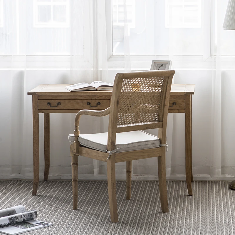 Small-sized furniture, living room, bedroom Simple retro modern solid wood desk oak study student writing small desk log style 
Small-sized furniture, living room, bedroom Simple retro modern solid wood desk oak study student writing small desk log style