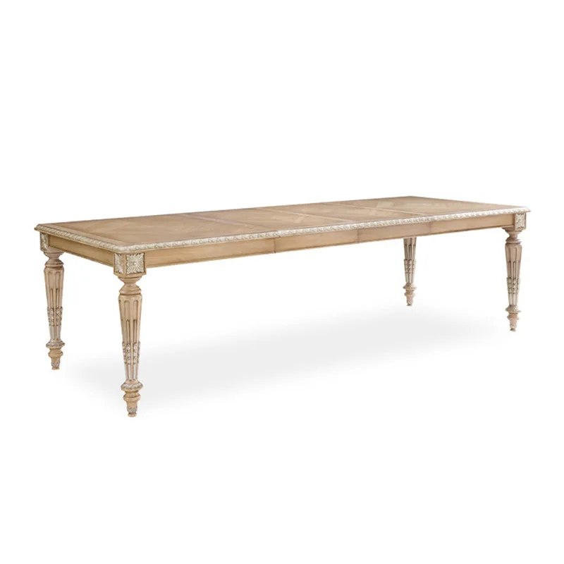 Neo-classical French style light color dining table dining table and chairs combination European restaurant furniture
Neo-classical French style light color dining table dining table and chairs combination European restaurant furniture