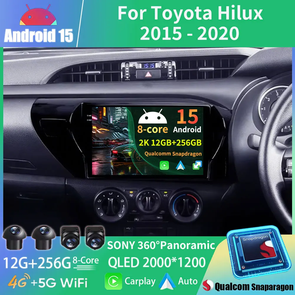 Android 15 For Toyota Hilux 2015-2023 RHD 2K QLED Android Car Radio Multimedia Video Player stereo CarPlay Dsp Head Unit
Android 15 For Toyota Hilux 2015-2023 RHD 2K QLED Android Car Radio Multimedia Video Player stereo CarPlay Dsp Head Unit