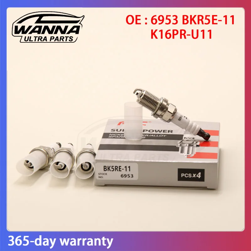 4pcs OE BKR5E-11 6953 K16PR-U11 FR8DCX 21025103 Spark Plug Nickel For Sedona Rio Sportage Veracruz Azera Sonata Tucson BKR5E11
4pcs OE BKR5E-11 6953 K16PR-U11 FR8DCX 21025103 Spark Plug Nickel For Sedona Rio Sportage Veracruz Azera Sonata Tucson BKR5E11