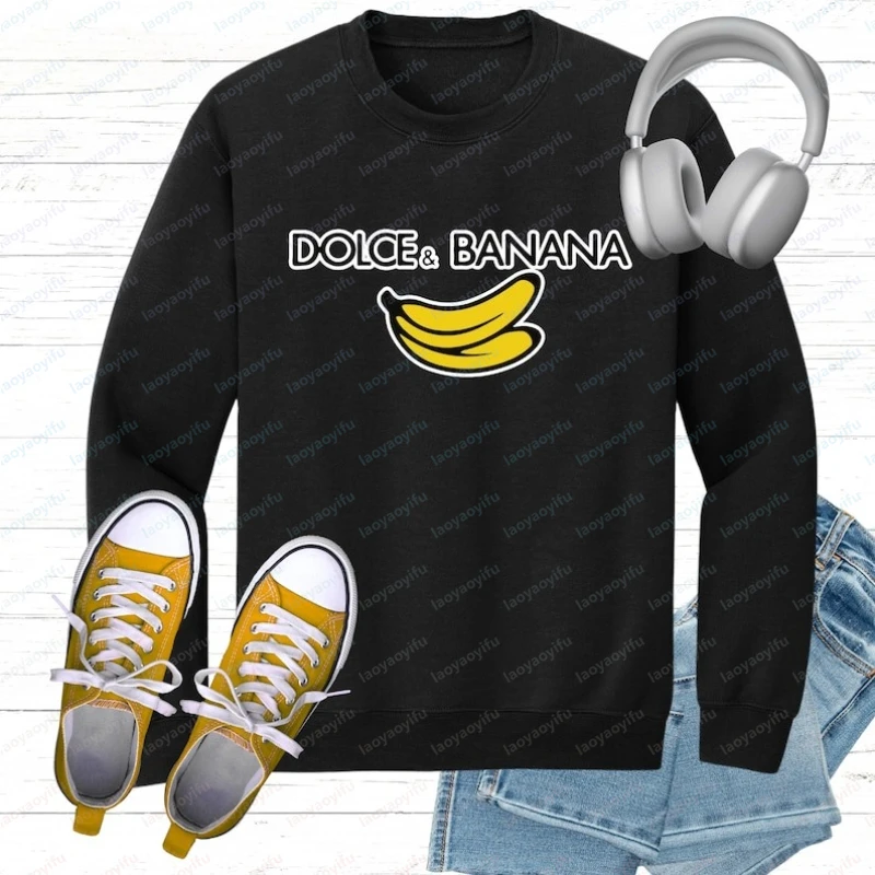 Свитшот Dolce & Banana: Забавная модная одежда, зимняя одежда для женщин, уличный стиль, женская толстовка оверсайз, одежда Y2K, топы в стиле Харадзюку
Свитшот Dolce & Banana: Забавная модная одежда, зимняя одежда для женщин, уличный стиль, женская толстовка оверсайз, одежда Y2K, топы в стиле Харадзюку