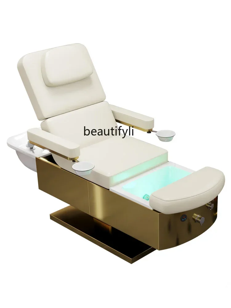 AA17 Electric Beauty Shampoo Chair Beauty Salon Massage Barber Shop Water Circulation Head Treatment Fumigation Facial Bed
AA17 Electric Beauty Shampoo Chair Beauty Salon Massage Barber Shop Water Circulation Head Treatment Fumigation Facial Bed