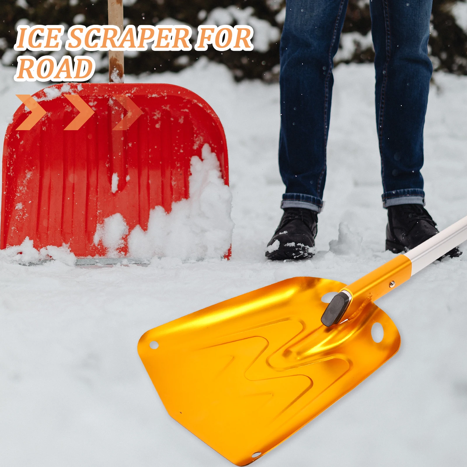Anti Rust Snow Shovel Durable PP Steel Handle Lightweight Safe Comfortable Storage Quality Material Non Cold Touch 
Anti Rust Snow Shovel Durable PP Steel Handle Lightweight Safe Comfortable Storage Quality Material Non Cold Touch