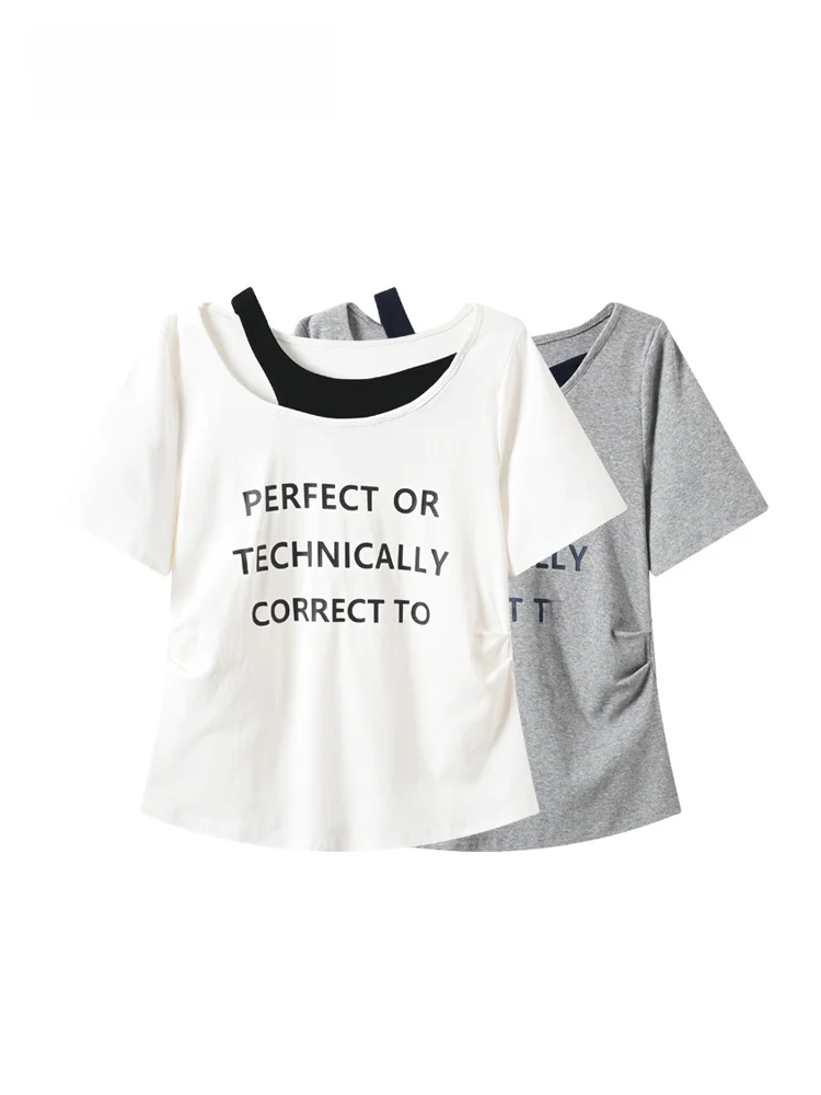 Loose Fit round Neck Short Sleeve T-Shirt Women's plus Size Summer Casual Style Printed Casual Breathable Cotton Blend Top
Loose Fit round Neck Short Sleeve T-Shirt Women's plus Size Summer Casual Style Printed Casual Breathable Cotton Blend Top