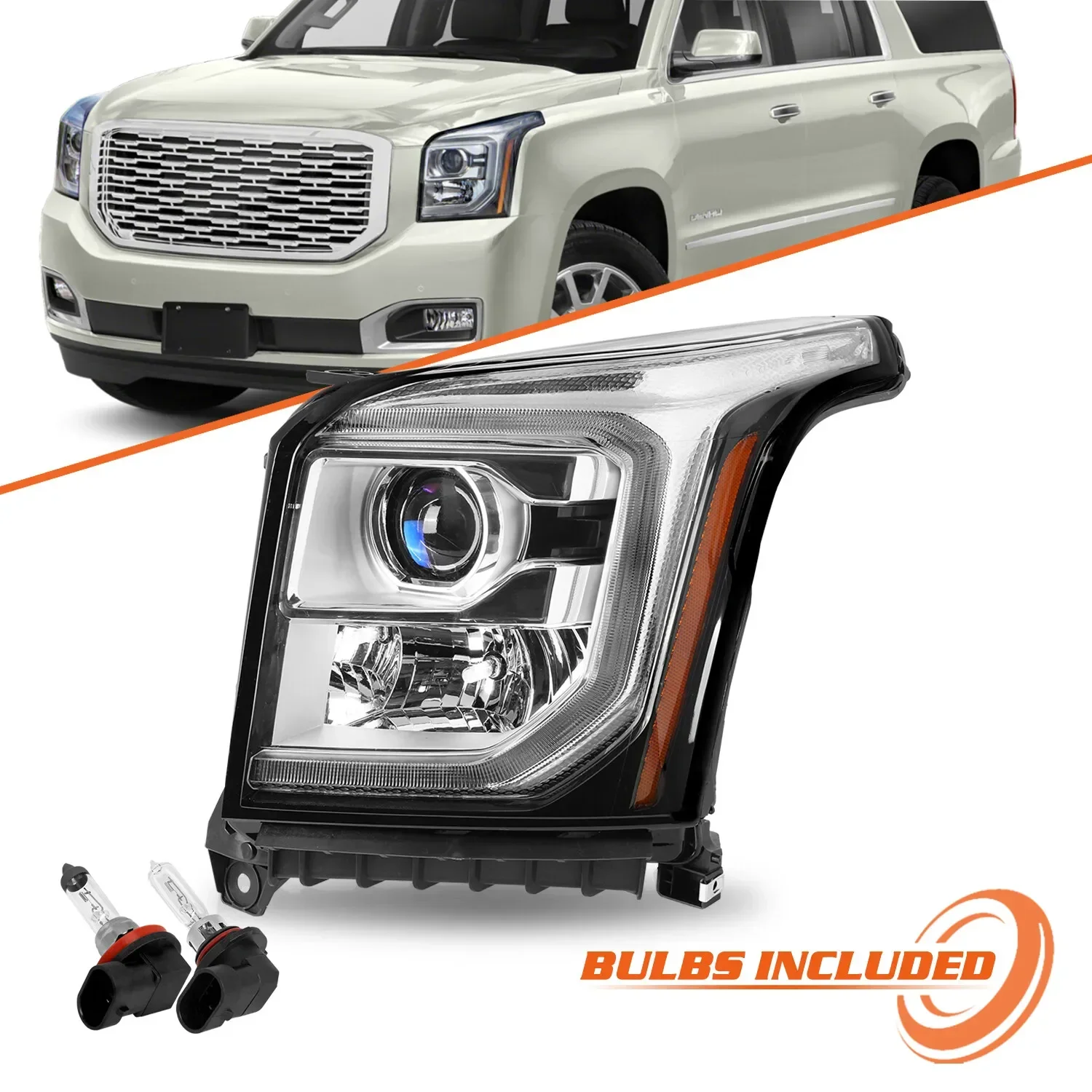 For 2015-2020 GMC Yukon Halogen w/ LED DRL Projector Factory Headlight Left Side
For 2015-2020 GMC Yukon Halogen w/ LED DRL Projector Factory Headlight Left Side