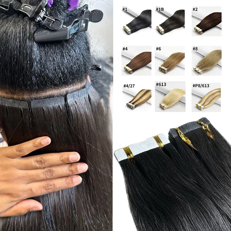 Лента для наращивания волос, 100% человеческие волосы Remy, кутикула, уток кожи, бесшовная клейкая лента для наращивания волос, 50 г/компл., 20 шт., лучшее качество
Лента для наращивания волос, 100% человеческие волосы Remy, кутикула, уток кожи, бесшовная клейкая лента для наращивания волос, 50 г/компл., 20 шт., лучшее качество