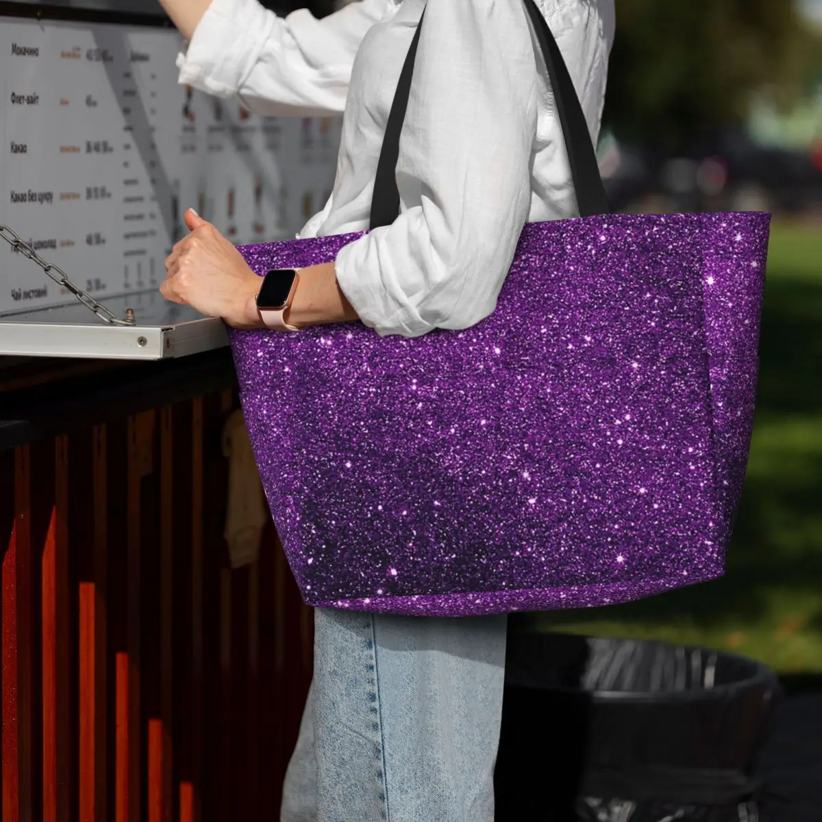 Gradient Purple Glitter Pattern Beach Tote Bag Sport Gym Yoga Duffle Large Tote Bag Women Travel Bag Fitness bag
Gradient Purple Glitter Pattern Beach Tote Bag Sport Gym Yoga Duffle Large Tote Bag Women Travel Bag Fitness bag