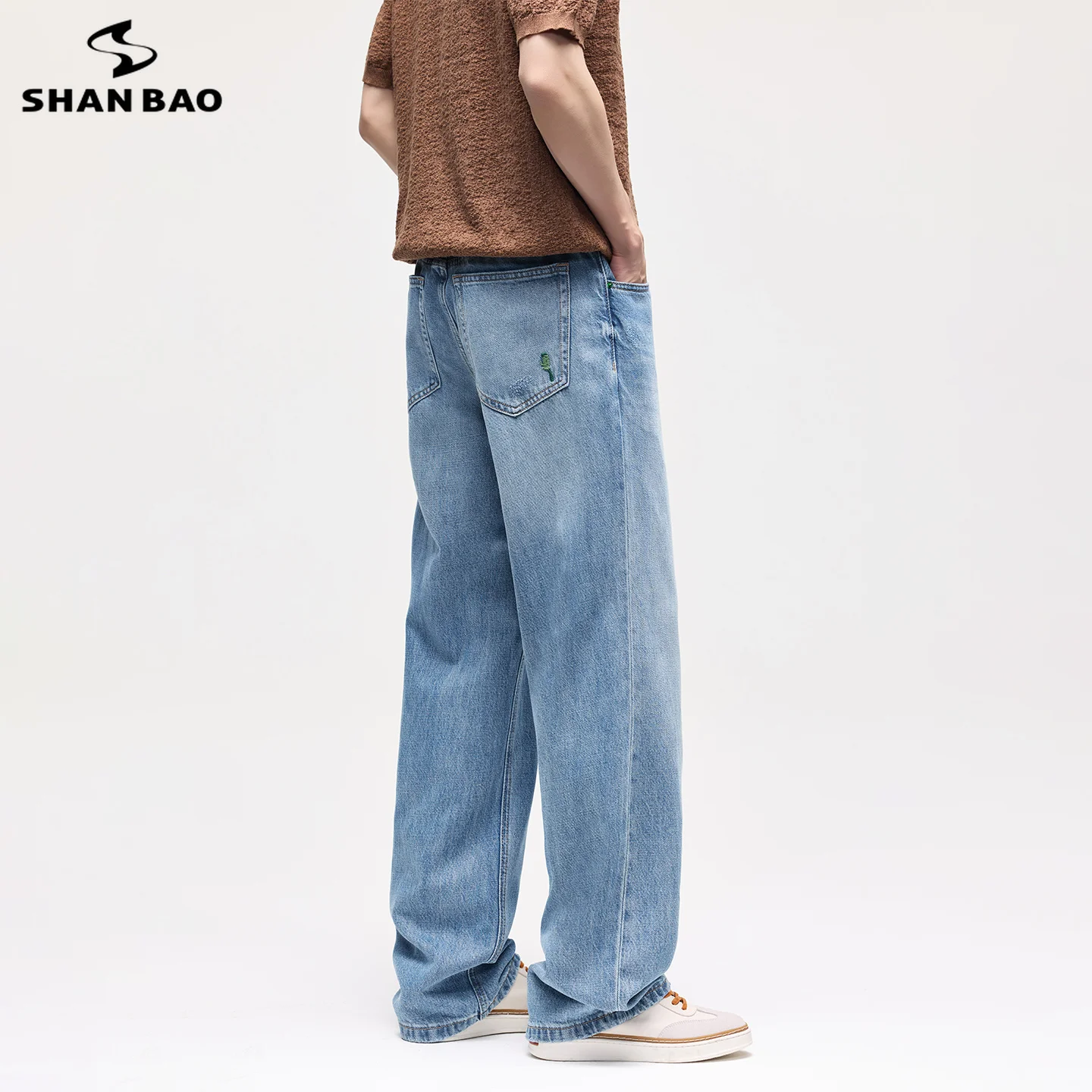 SHAN BAO 2026 Summer Brand Embroidery Lightweight Lyocell Men's Straight Loose Jeans American Retro City Boy Thin Casual Pants
SHAN BAO 2026 Summer Brand Embroidery Lightweight Lyocell Men's Straight Loose Jeans American Retro City Boy Thin Casual Pants