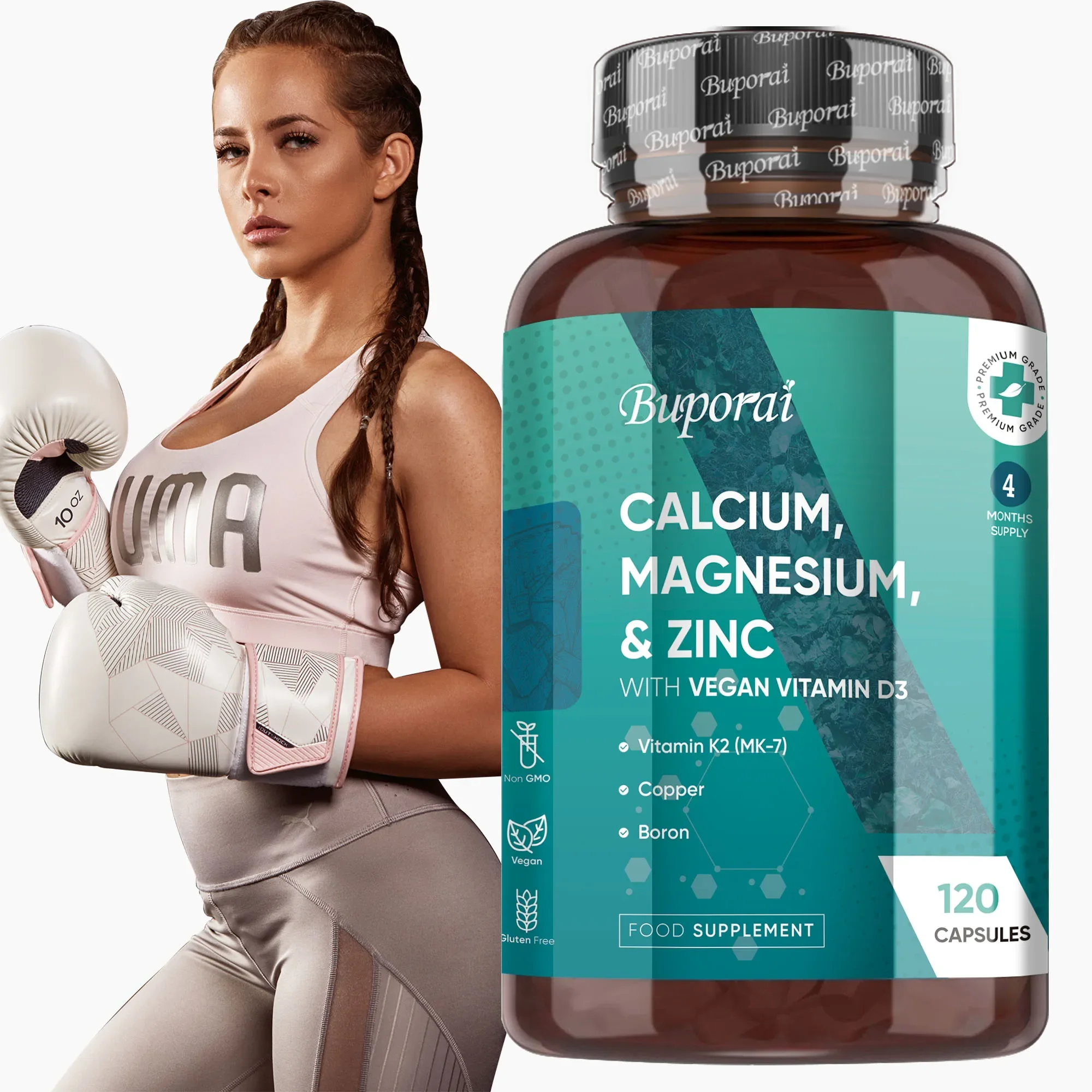 Кальций, магний, цинковая добавка - уменьшает усталость, способствует обмену энергии, поддерживает функцию мышц и здоровье костей. 
Кальций, магний, цинковая добавка - уменьшает усталость, способствует обмену энергии, поддерживает функцию мышц и здоровье костей.