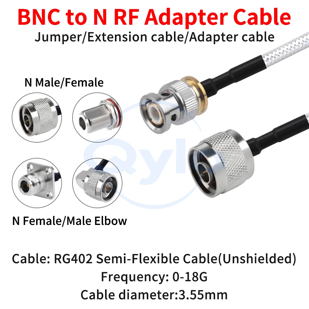 Кабель коаксиальный BNC-N, радиочастотный, RG402, полугибкий, с кожаной отделкой, неэкранированный, с низким уровнем затухания, 18G (1 шт.)
Кабель коаксиальный BNC-N, радиочастотный, RG402, полугибкий, с кожаной отделкой, неэкранированный, с низким уровнем затухания, 18G (1 шт.)