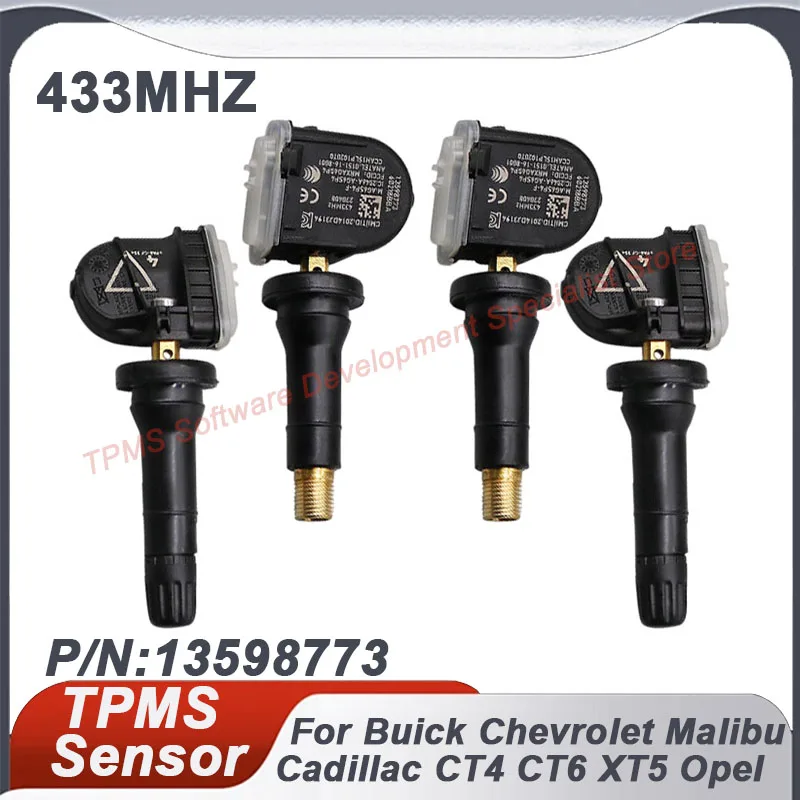 1/4PCS 433MHZ TPMS Tire pressure monitoring sensor For Buick Enclave Cadillac CT4 CT6 XT5 Chevrolet Camaro Opel Mokka 13598773
1/4PCS 433MHZ TPMS Tire pressure monitoring sensor For Buick Enclave Cadillac CT4 CT6 XT5 Chevrolet Camaro Opel Mokka 13598773
