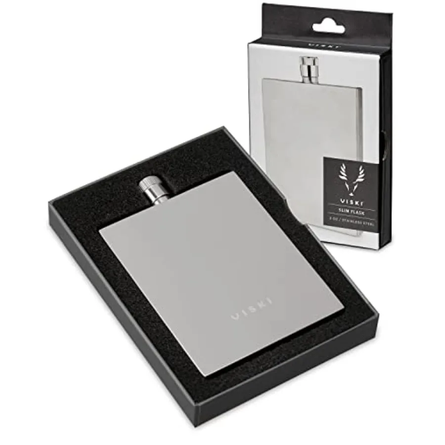 Slim Stainless Steel Flask for Men and Women with Screw Top Lid, Liquor Flasks, Travel, Camping, Hiking, Backpacking, 2 oz, Set
Slim Stainless Steel Flask for Men and Women with Screw Top Lid, Liquor Flasks, Travel, Camping, Hiking, Backpacking, 2 oz, Set
