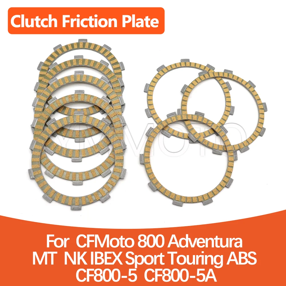Clutch Friction Plates Discs Kits For CFMoto CF Moto 800MT 800 Adventura CF800-5 CF800-5A 2022-2024 Motorcycle Replacement
Clutch Friction Plates Discs Kits For CFMoto CF Moto 800MT 800 Adventura CF800-5 CF800-5A 2022-2024 Motorcycle Replacement