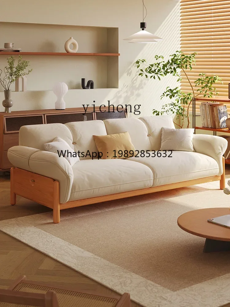 ZZ Cherrywood Sofa Log Style Modern Minimalist Living Room Straight Cloud Sofa
ZZ Cherrywood Sofa Log Style Modern Minimalist Living Room Straight Cloud Sofa