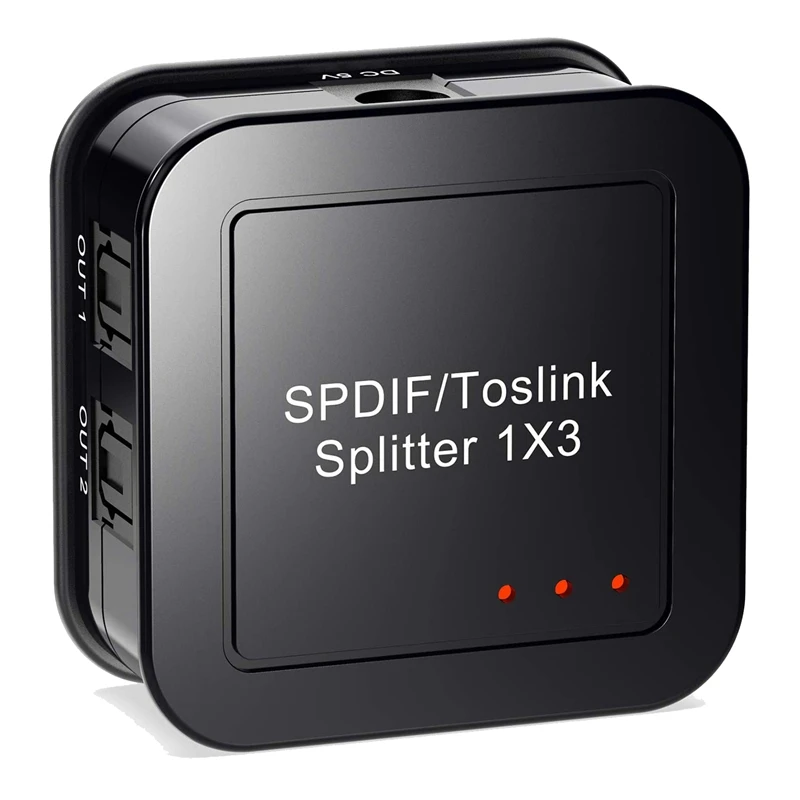 Digital Optical Audio 1X3 Splitter,Digital SPDIF TOSLINK Optical Fiber Audio Splitter,1 in 3 Out, for Blue-Ray DVD HDTV
Digital Optical Audio 1X3 Splitter,Digital SPDIF TOSLINK Optical Fiber Audio Splitter,1 in 3 Out, for Blue-Ray DVD HDTV