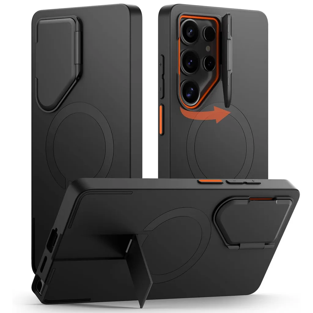 Suritch for Samsung Galaxy S25 Ultra Case S25 Plus Magnetic Protective Cover with Camera Cover Adjustable Metal Kickstand
Suritch for Samsung Galaxy S25 Ultra Case S25 Plus Magnetic Protective Cover with Camera Cover Adjustable Metal Kickstand