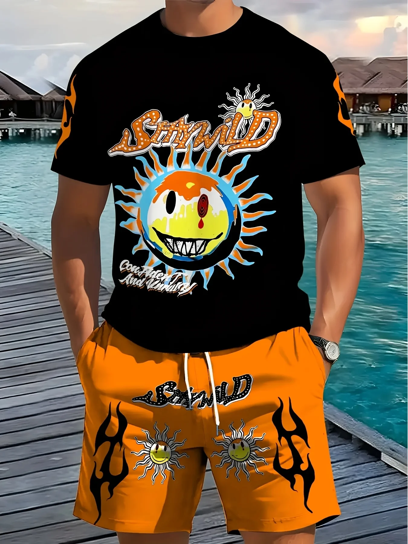 2026 Summer New Men's Short-Sleeved Set - 3D Trendy Brand Sunprint Casual Fashion Street Style Comfortable and Soft
2026 Summer New Men's Short-Sleeved Set - 3D Trendy Brand Sunprint Casual Fashion Street Style Comfortable and Soft