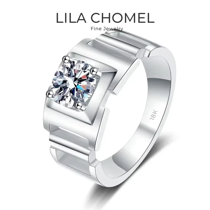 Men Wedding Band 18K White Gold Engagement 1CT Moissanite Diamond Boy Friend Birthday Gift PT950 Lover Valentine's Day Rings ins
Men Wedding Band 18K White Gold Engagement 1CT Moissanite Diamond Boy Friend Birthday Gift PT950 Lover Valentine's Day Rings ins