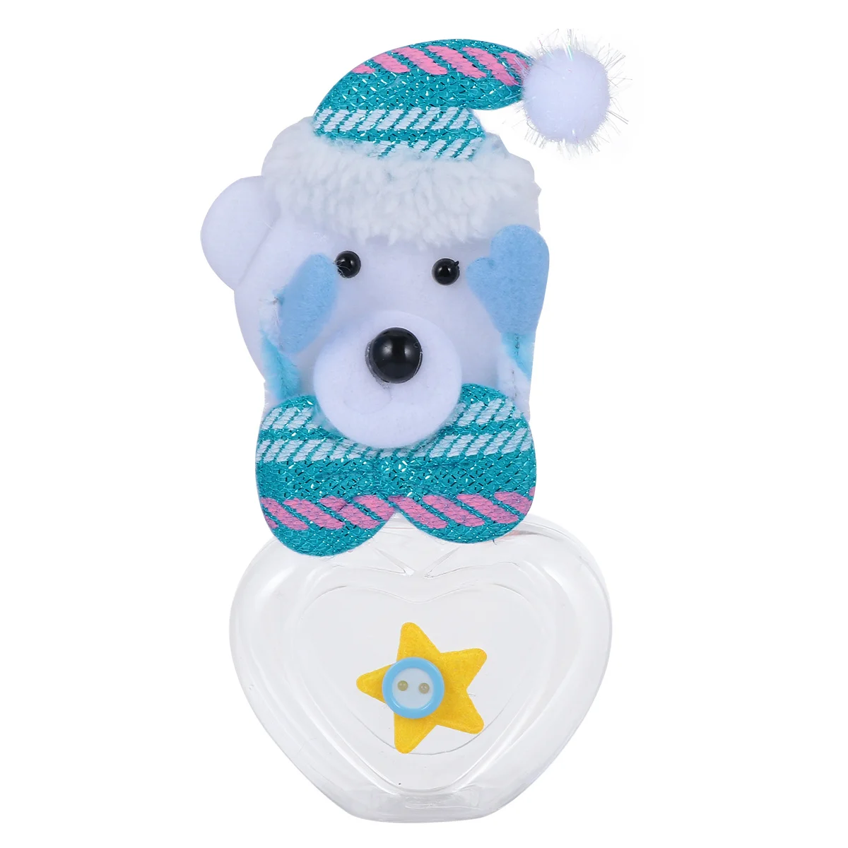 1Pcs Heart Bear Candy Jar Sky-Blue Christmas Storage Box Portable Sweet Storage Container Lovely Candy Gift Box
1Pcs Heart Bear Candy Jar Sky-Blue Christmas Storage Box Portable Sweet Storage Container Lovely Candy Gift Box