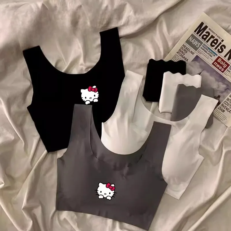 Sanrio Hello Kitty Development Ice Silk Underwear Seamless Beauty Vest Gathered Bra Set Students Wear Bra Thin Exercise
Sanrio Hello Kitty Development Ice Silk Underwear Seamless Beauty Vest Gathered Bra Set Students Wear Bra Thin Exercise