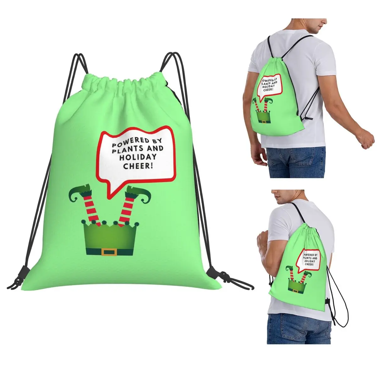Powered By Plants And Holiday Cheer Backpacks Fashion Drawstring Bags Sports Bag Book Bags for Travel Students
Powered By Plants And Holiday Cheer Backpacks Fashion Drawstring Bags Sports Bag Book Bags for Travel Students
