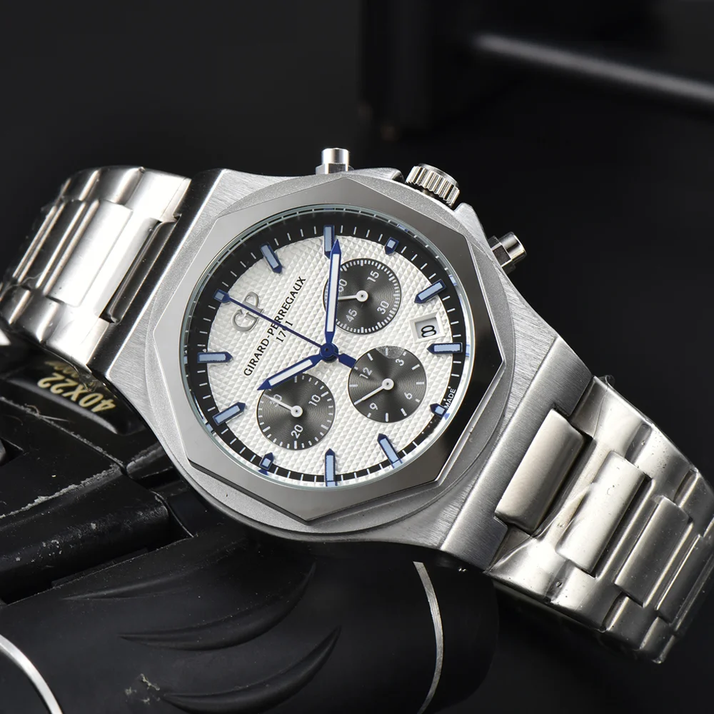 New Hot AAA Girard-Perregaux Original Brand Watches For Mens Multifunction Chronograph Quartz Watch Luxury Business Male Clocks
New Hot AAA Girard-Perregaux Original Brand Watches For Mens Multifunction Chronograph Quartz Watch Luxury Business Male Clocks