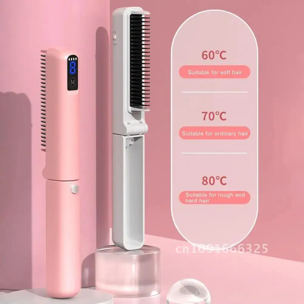Easy-to-use Hair Straightener Brush Hot Portable Foldable Hair Usb Straightener for Rechargeable Heating with Comb Travel Fast
Easy-to-use Hair Straightener Brush Hot Portable Foldable Hair Usb Straightener for Rechargeable Heating with Comb Travel Fast