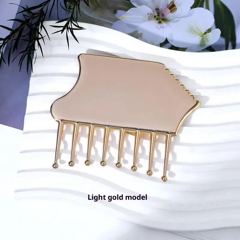 Portable Zinc Alloy Scalp Massager, Guasha Scraping Tool For Head, Neck, Shoulders, Legs & Arms For Soothing Relief
Portable Zinc Alloy Scalp Massager, Guasha Scraping Tool For Head, Neck, Shoulders, Legs & Arms For Soothing Relief