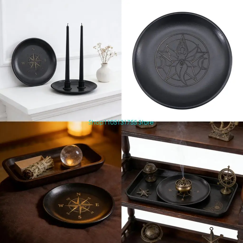 K0EF Altars Plate Witchcraft Wiccan Divinations Decors Holder Candlestick Tray
K0EF Altars Plate Witchcraft Wiccan Divinations Decors Holder Candlestick Tray