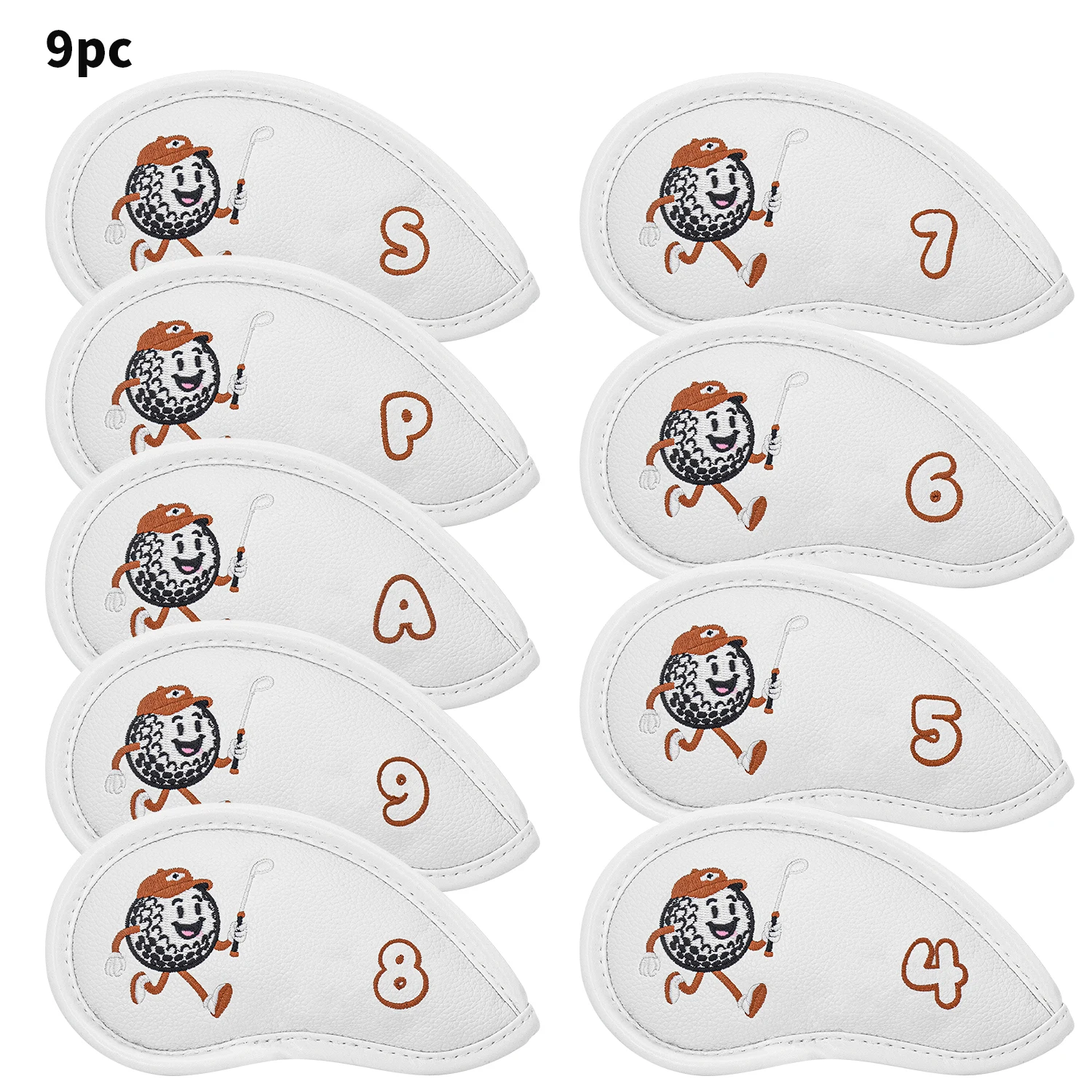 9pcs Golf Iron Rod Cover - PU Material, Dustproof and Anti Staining, Golf Club Cover with numbered Iron Rod, Durable
9pcs Golf Iron Rod Cover - PU Material, Dustproof and Anti Staining, Golf Club Cover with numbered Iron Rod, Durable
