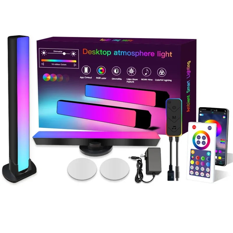 2PCS Flow Light Bar BT APP Control Smart LED Light Bars Smart Ambient Light For Entertainment PC TV Room Decoration
2PCS Flow Light Bar BT APP Control Smart LED Light Bars Smart Ambient Light For Entertainment PC TV Room Decoration