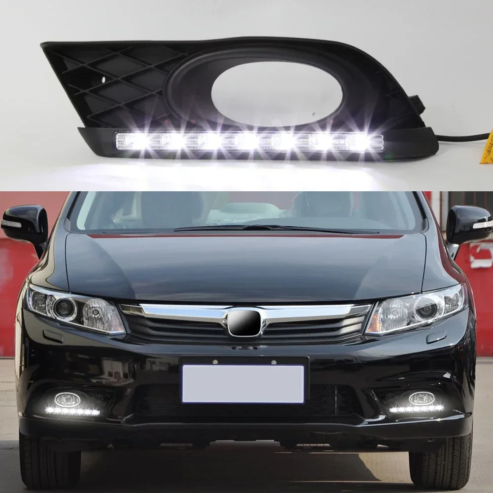 Модернизация дневных ходовых огней для Honda Civic 2012-2015 12 В светодиодный дневный свет DRL автоаксессуары
Модернизация дневных ходовых огней для Honda Civic 2012-2015 12 В светодиодный дневный свет DRL автоаксессуары