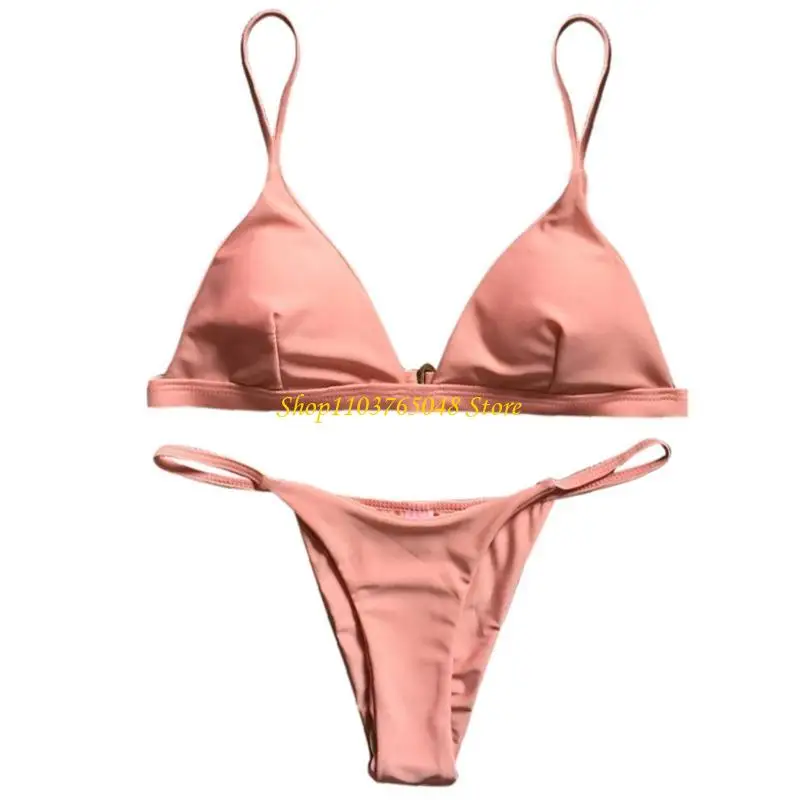 R53E Summer Sexy Women Push Up Set Color Spaghetti Straps Bathing Suit
R53E Summer Sexy Women Push Up Set Color Spaghetti Straps Bathing Suit
