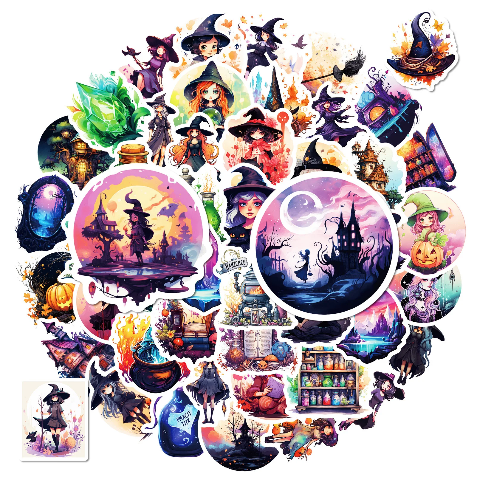 10/50PCS Personalized Creative Cartoon Witch Halloween Gothic Style Aesthetic Retro Graffiti Stickers Decorative Guitar Suitcase
10/50PCS Personalized Creative Cartoon Witch Halloween Gothic Style Aesthetic Retro Graffiti Stickers Decorative Guitar Suitcase