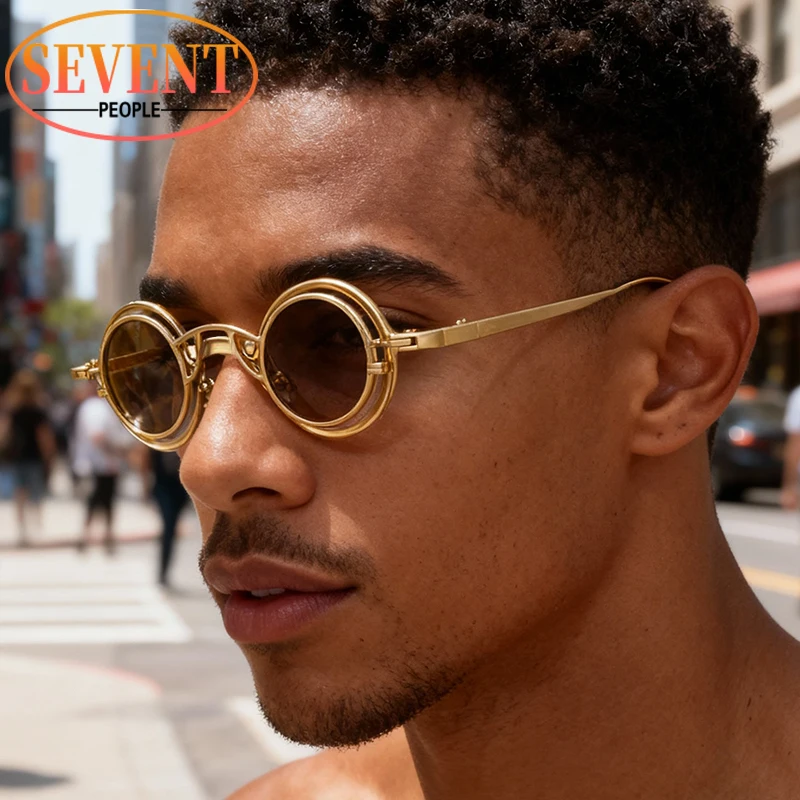 Retro Clip On Removable Small Round Sunglasses Men 2025 Luxury Brand Trendy 2 In 1 Metal Frame Prescription Eyewear For Male 
Retro Clip On Removable Small Round Sunglasses Men 2025 Luxury Brand Trendy 2 In 1 Metal Frame Prescription Eyewear For Male