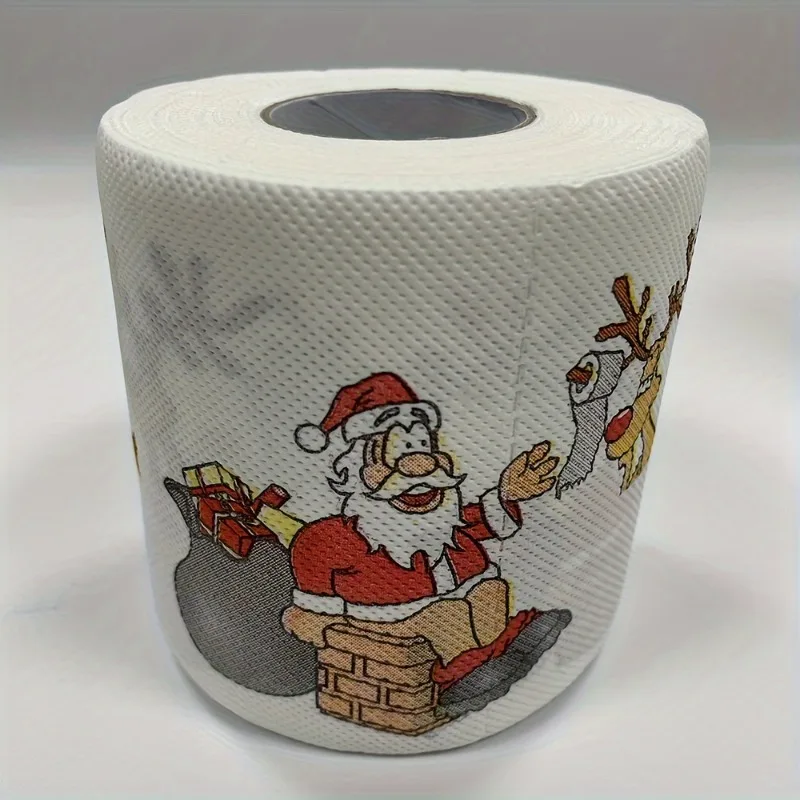 A Roll of Santa and Reindeer Patterned Tissue Paper 2-ply Wood Pulp Multi-layer Folded Paper Roll Suitable for Festive Gifts
A Roll of Santa and Reindeer Patterned Tissue Paper 2-ply Wood Pulp Multi-layer Folded Paper Roll Suitable for Festive Gifts